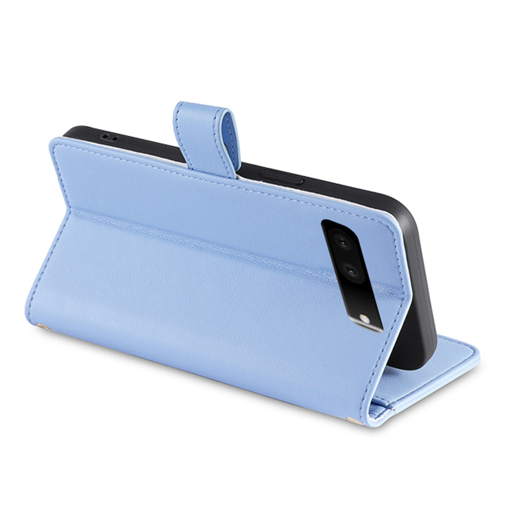 For Google Pixel 7 5G Textured PU Leather Zipper Pocket Wallet Phone Case Stand Multiple Card Slots Magnetic Closure Cover with Wrist Strap and Shoulder Strap For Google Pixel 7 5G Textured PU Leather Zipper Pocket Wallet Phone Case Stand Multiple Card Slots Magnetic Closure Cover with Wrist Strap and Shoulder Strap